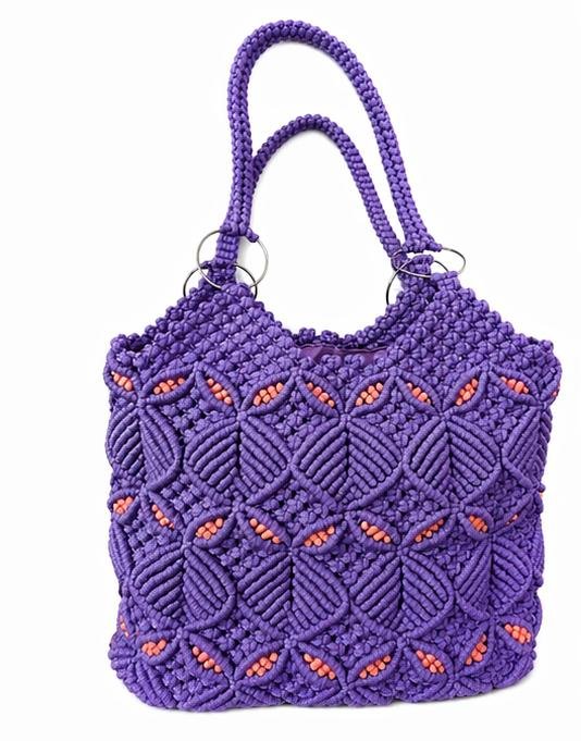 HANDCRAFTED MACRAME HANDBAG FOR WOMEN
